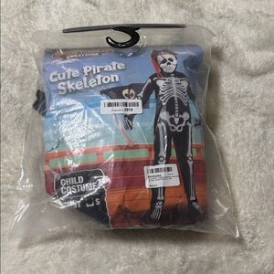 Spooktacular Creations Kids Cute Pirate Skeleton Costume 3D Skeleton Costume